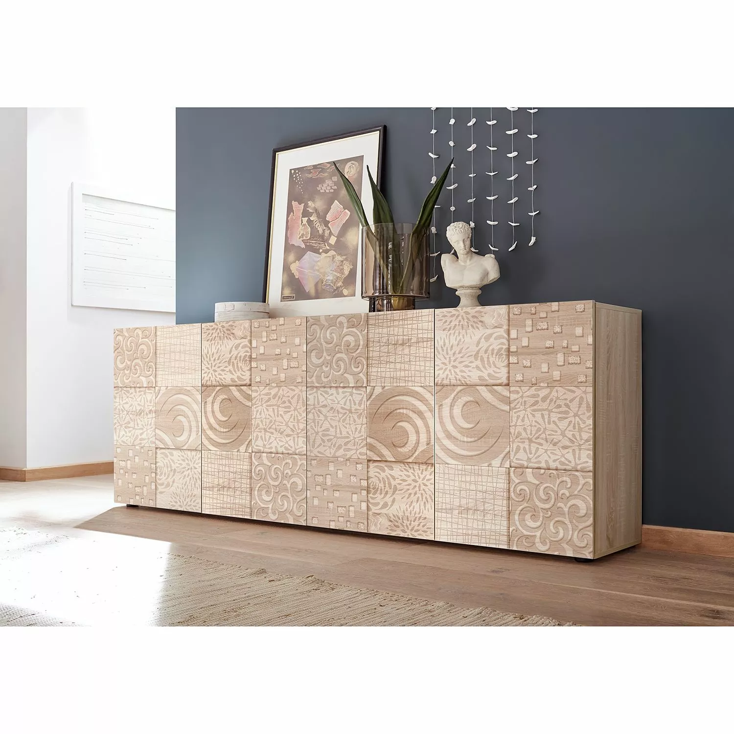 LC Spa Sideboard Miro - Eiche Sonoma Dekor - Breite: 241 cm 4 LC Spa Sideboard Miro - Eiche Sonoma Dekor - Breite: 241 cm – Bild 2