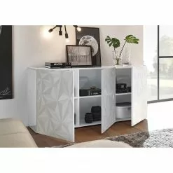 LC Spa Sideboard Prisma I - Hochglanz Weiß - Breite: 181 cm -Buromobel Verkaufe 1000177723 201029 08373900323 MOOD DETAILS P000000001000177723 mood
