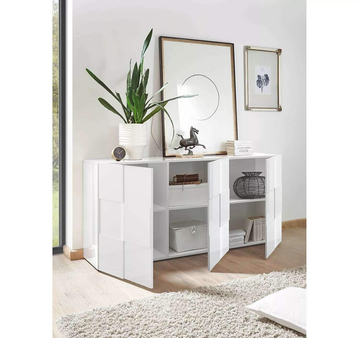 LC Spa Sideboard Dama I - Hochglanz Weiß 5 LC Spa Sideboard Dama I - Hochglanz Weiß – Bild 3
