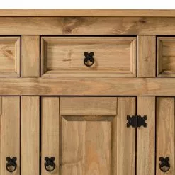 Maison Belfort Sideboard Finca Rustica - Kiefer massiv - Kiefer Natur -Buromobel Verkaufe 1000178001 200212 13140900007 DETAILS P000000001000178001