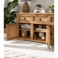 Maison Belfort Sideboard Finca Rustica - Kiefer massiv - Kiefer Natur -Buromobel Verkaufe 1000178001 210504 11214200003 MOOD DETAILS P000000001000178001 mood