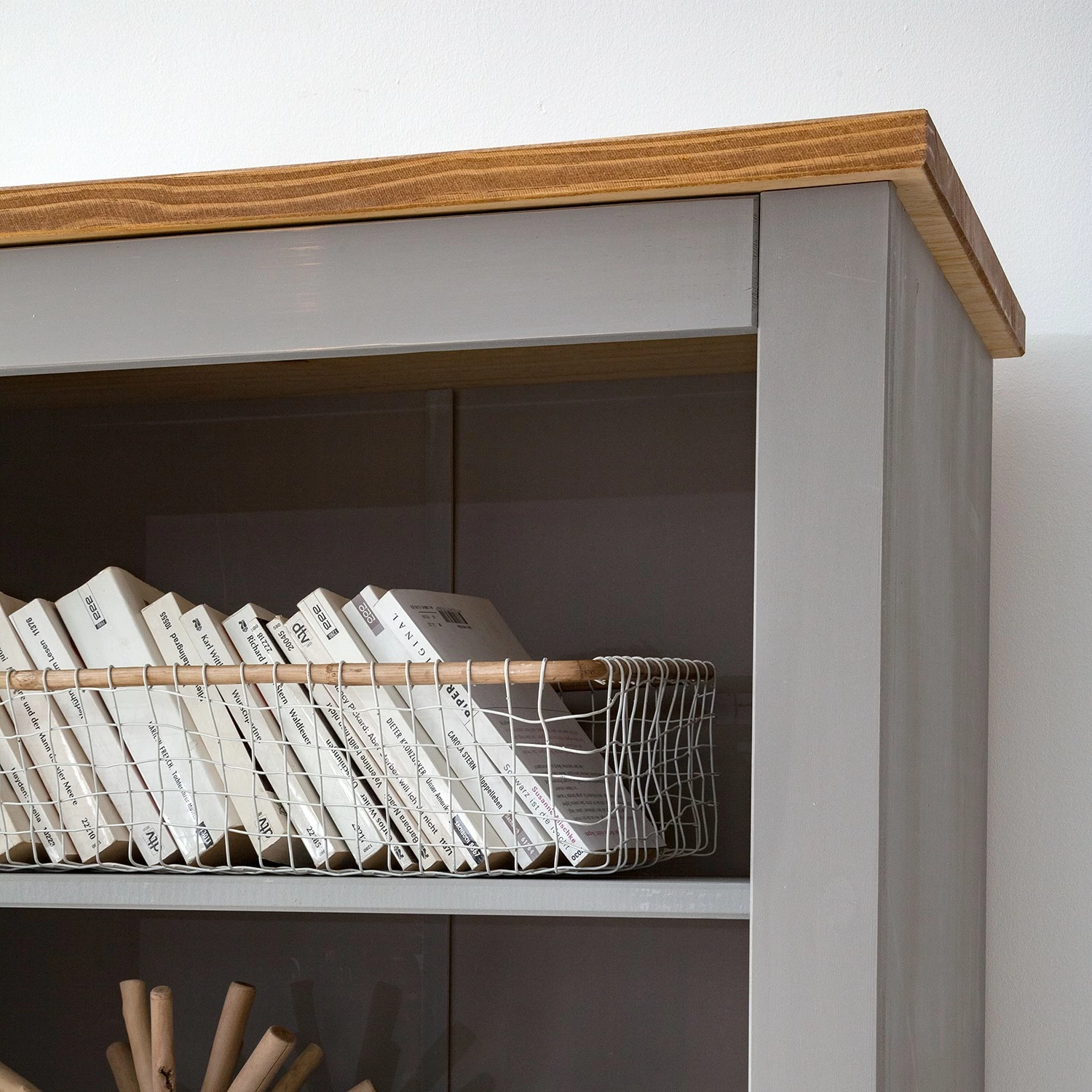 Maison Belfort Bücherregal Finca Rustica - Kiefer massiv - Kiefer Grau 11 Maison Belfort Bücherregal Finca Rustica - Kiefer massiv - Kiefer Grau – Bild 9