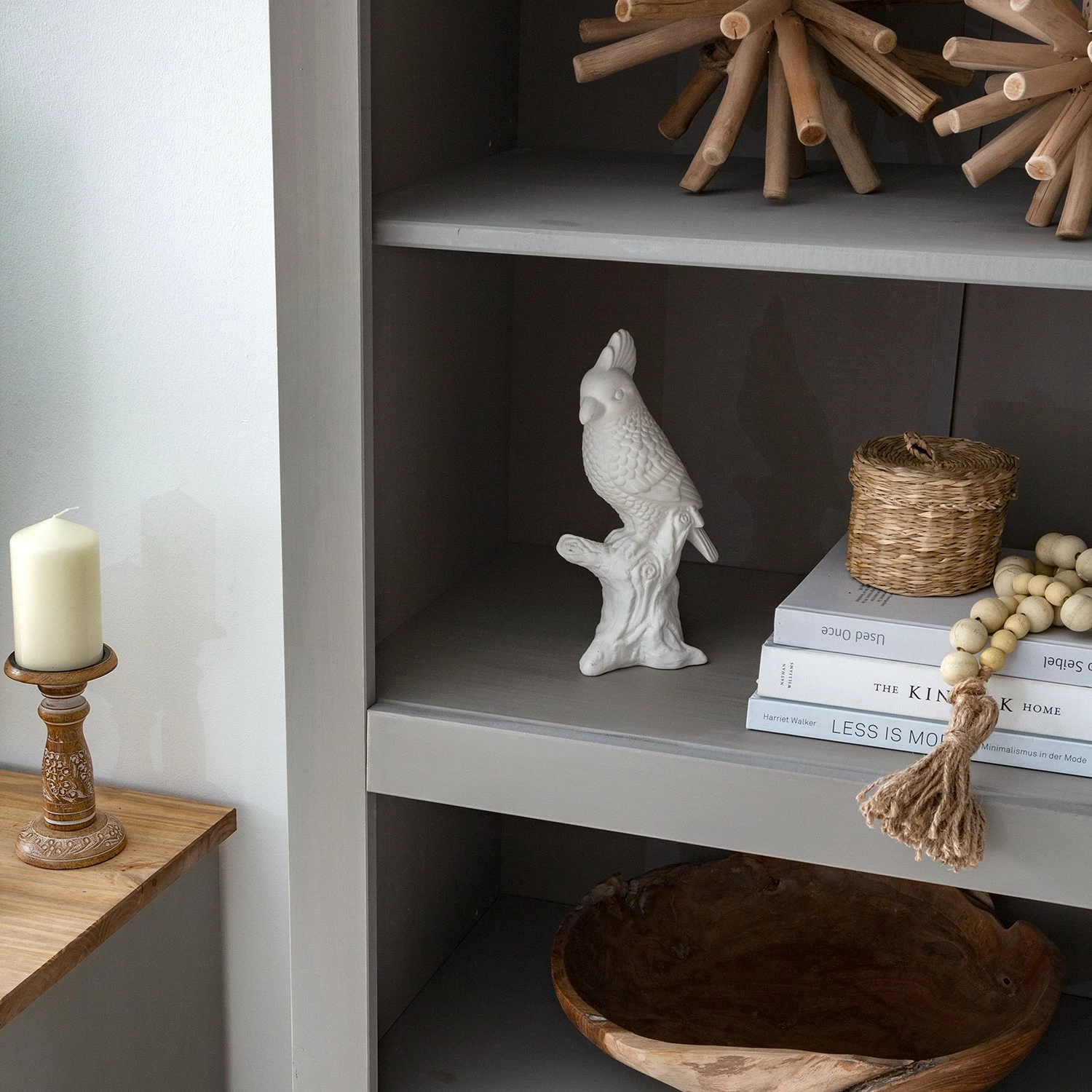 Maison Belfort Bücherregal Finca Rustica - Kiefer massiv - Kiefer Grau 12 Maison Belfort Bücherregal Finca Rustica - Kiefer massiv - Kiefer Grau – Bild 10