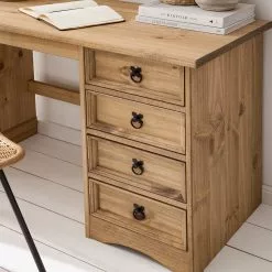 Maison Belfort Schreibtisch Finca Rustica II - Kiefer massiv - Kiefer Natur -Buromobel Verkaufe 1000178045 200507 14224600002 DETAILS P000000001000178045