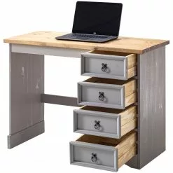 Maison Belfort Schreibtisch Finca Rustica II - Kiefer massiv - Kiefer Grau 24 Maison Belfort Schreibtisch Finca Rustica II - Kiefer massiv - Kiefer Grau -Buromobel Verkaufe 1000178064 200422 06412900052 DETAILS P000000001000178064