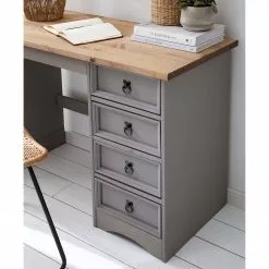 Maison Belfort Schreibtisch Finca Rustica II - Kiefer massiv - Kiefer Grau 25 Maison Belfort Schreibtisch Finca Rustica II - Kiefer massiv - Kiefer Grau -Buromobel Verkaufe 1000178064 200507 14243700002 DETAILS P000000001000178064