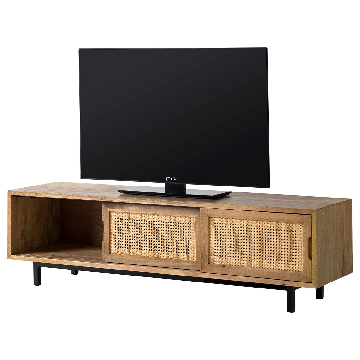 Ars manufacti TV-Lowboard Vina - Mango massiv / Wiener Geflecht - Mango / Schwarz 10 Ars manufacti TV-Lowboard Vina - Mango massiv / Wiener Geflecht - Mango / Schwarz – Bild 8