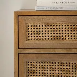 Ars manufacti Kommode Vina I - Mango massiv / Wiener Geflecht - Mango / Schwarz -Buromobel Verkaufe 1000178079 200320 14005300003 DETAILS P000000001000178079