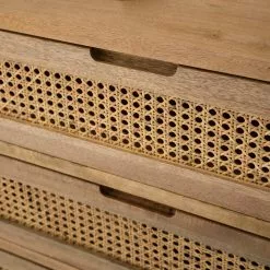 Ars manufacti Kommode Vina I - Mango massiv / Wiener Geflecht - Mango / Schwarz -Buromobel Verkaufe 1000178079 200320 14005400004 DETAILS P000000001000178079