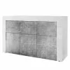LC Spa Sideboard Easy I - Hochglanz Weiß / Beton Dekor -Buromobel Verkaufe 1000178264 201029 08523600567 IMAGE P000000001000178264