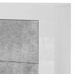 LC Spa Sideboard Easy I - Hochglanz Weiß / Beton Dekor -Buromobel Verkaufe 1000178264 201029 08524700570 DETAILS P000000001000178264