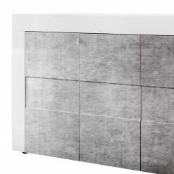 LC Spa Sideboard Easy III - Hochglanz Weiß / Beton Dekor -Buromobel Verkaufe 1000178268 201029 08542600595 DETAILS P000000001000178268