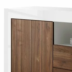 LC Spa Sideboard Urbino I - Nussbaum Dekor / Weiß -Buromobel Verkaufe 1000178439 201029 08564200614 DETAILS P000000001000178439