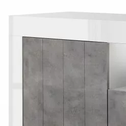 LC Spa Sideboard Urbino I - Beton Dekor / Weiß -Buromobel Verkaufe 1000178460 201029 09082100799 DETAILS P000000001000178460
