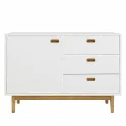 Tenzo Sideboard Svea I - Weiß / Eiche Dekor -Buromobel Verkaufe 1000179412 190724 06292800164 DETAILS P000000001000179412
