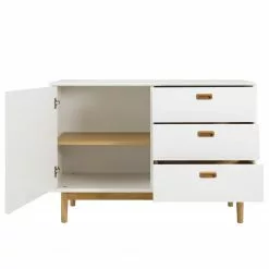 Tenzo Sideboard Svea I - Weiß / Eiche Dekor -Buromobel Verkaufe 1000179412 190724 06292800165 DETAILS P000000001000179412