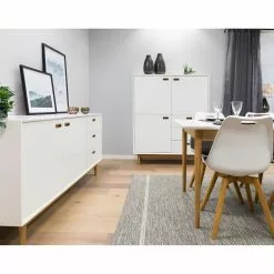 Tenzo Sideboard Svea II - Weiß / Eiche Dekor -Buromobel Verkaufe 1000179426 190724 06293200201 MOOD DETAILS P000000001000179426 mood