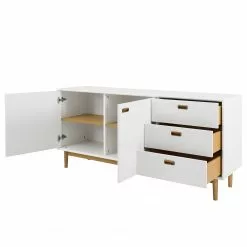 Tenzo Sideboard Svea II - Weiß / Eiche Dekor -Buromobel Verkaufe 1000179426 210728 10150400047 DETAILS P000000001000179426