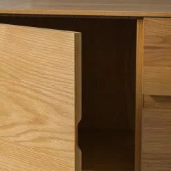 Ars Natura Sideboard Nozza II - Echtholzfurnier - Eiche / Schwarz -Buromobel Verkaufe 1000182814 200214 14501900007 DETAILS P000000001000182814