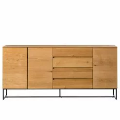Ars Natura Sideboard Nozza I - Echtholzfurnier - Eiche / Schwarz -Buromobel Verkaufe 1000182824 200214 14501900037 DETAILS P000000001000182824
