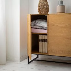 Ars Natura Sideboard Nozza I - Echtholzfurnier - Eiche / Schwarz -Buromobel Verkaufe 1000182824 200306 14374700016 MOOD DETAILS P000000001000182824 mood