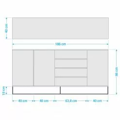 Ars Natura Sideboard Nozza I - Echtholzfurnier - Eiche / Schwarz -Buromobel Verkaufe 1000182824 211018 083456000520 SKETCH DETAILS P000000001000182824 sketch