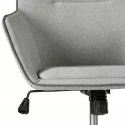 Fredriks Bürodrehstuhl Skabu - Webstoff / Metall - Chrom - Grau -Buromobel Verkaufe 1000184188 200207 09400300008 DETAILS P000000001000184188