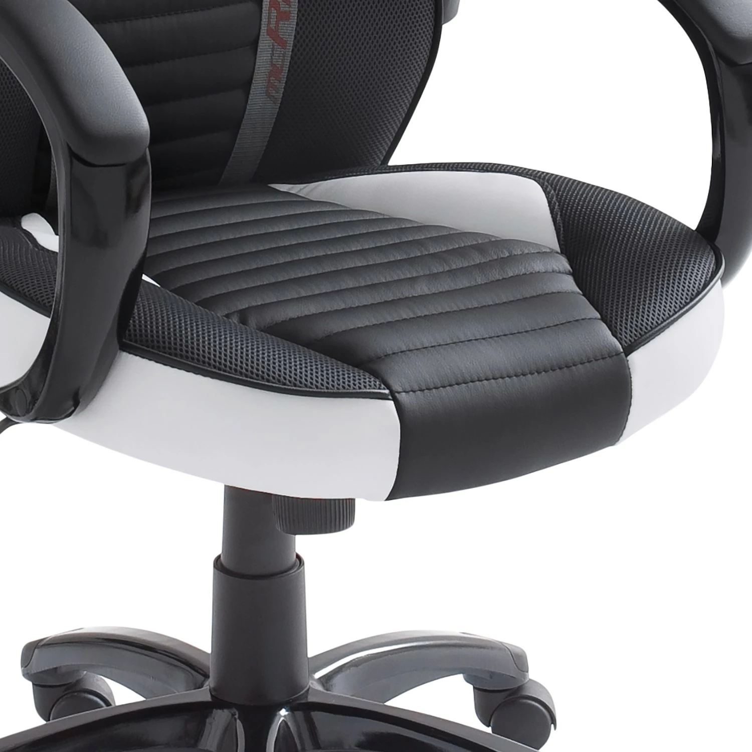 Home24office Gaming Chair Emra - Kunstleder / Nylon - Weiß / Schwarz 7 Home24office Gaming Chair Emra - Kunstleder / Nylon - Weiß / Schwarz – Bild 5
