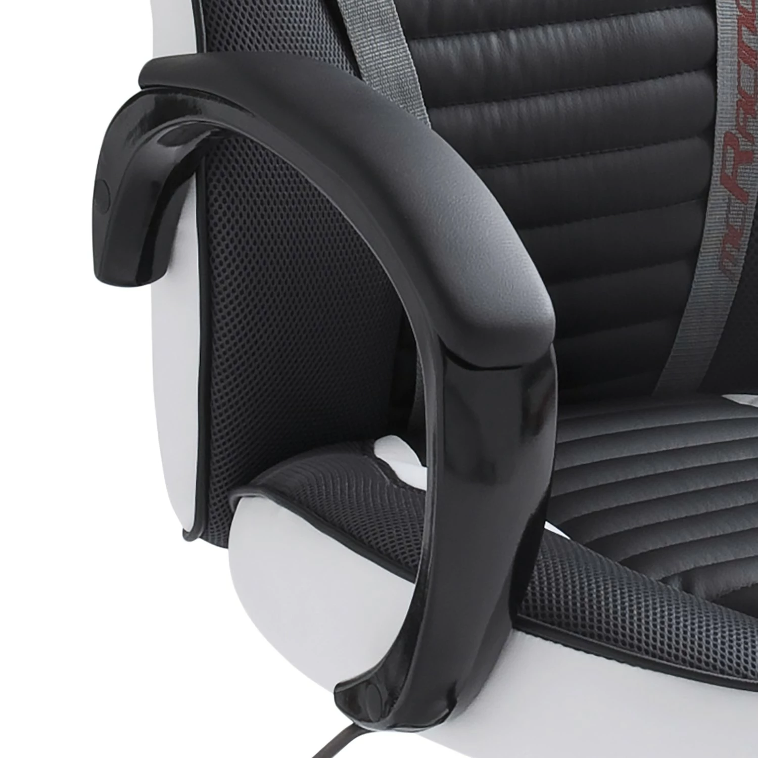 Home24office Gaming Chair Emra - Kunstleder / Nylon - Weiß / Schwarz 8 Home24office Gaming Chair Emra - Kunstleder / Nylon - Weiß / Schwarz – Bild 6
