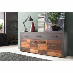 Trendteam Sideboard Indy - Altholz Pinie Dekor / Vintage Grau -Buromobel Verkaufe 1000185525 190905 12593600105 MOOD DETAILS P000000001000185525 mood