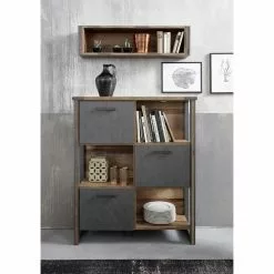 Trendteam Regal Prime II - Altholz Pinie Dekor / Anthrazit -Buromobel Verkaufe 1000185539 190905 12594300171 MOOD DETAILS P000000001000185539 mood