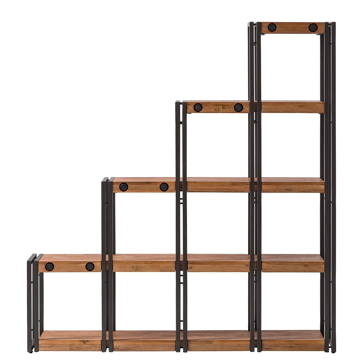 Ars manufacti Stufenregal Manchester - Akazie massiv / Metall - Akazie / Anthrazit 7 Ars manufacti Stufenregal Manchester - Akazie massiv / Metall - Akazie / Anthrazit – Bild 5