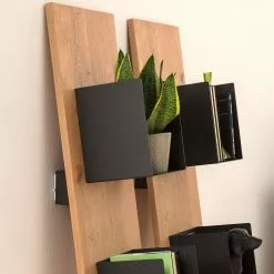 GWINNER Regal Style II - Echtholzfurnier / Metall - Eiche / Anthrazit -Buromobel Verkaufe 1000188717 190926 06083600007 MOOD DETAILS P000000001000188717 mood