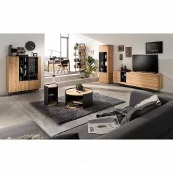 GWINNER Regal Style I - Echtholzfurnier / Metall - Eiche / Anthrazit -Buromobel Verkaufe 1000188718 190926 06083800011 MOOD DETAILS P000000001000188718 mood