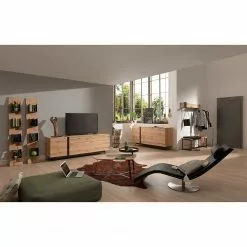 GWINNER Sideboard Style - Echtholzfurnier / Metall - Eiche / Anthrazit -Buromobel Verkaufe 1000188721 190926 06084900027 MOOD DETAILS P000000001000188721 mood