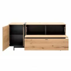 GWINNER Sideboard Style - Echtholzfurnier / Metall - Eiche / Anthrazit -Buromobel Verkaufe 1000188721 190926 06084900028 DETAILS P000000001000188721