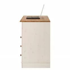 Maison Belfort Schreibtisch Lillehammer - Kiefer massiv - Kiefer Weiß / Kiefer Honig -Buromobel Verkaufe 1000188926 200218 06185000015 DETAILS P000000001000188926