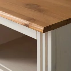 Maison Belfort Schreibtisch Lillehammer - Kiefer massiv - Kiefer Weiß / Kiefer Honig -Buromobel Verkaufe 1000188926 200218 06185000021 DETAILS P000000001000188926