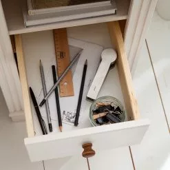 Maison Belfort Schreibtisch Lillehammer - Kiefer massiv - Kiefer Weiß / Kiefer Honig -Buromobel Verkaufe 1000188926 200529 13380000003 DETAILS P000000001000188926