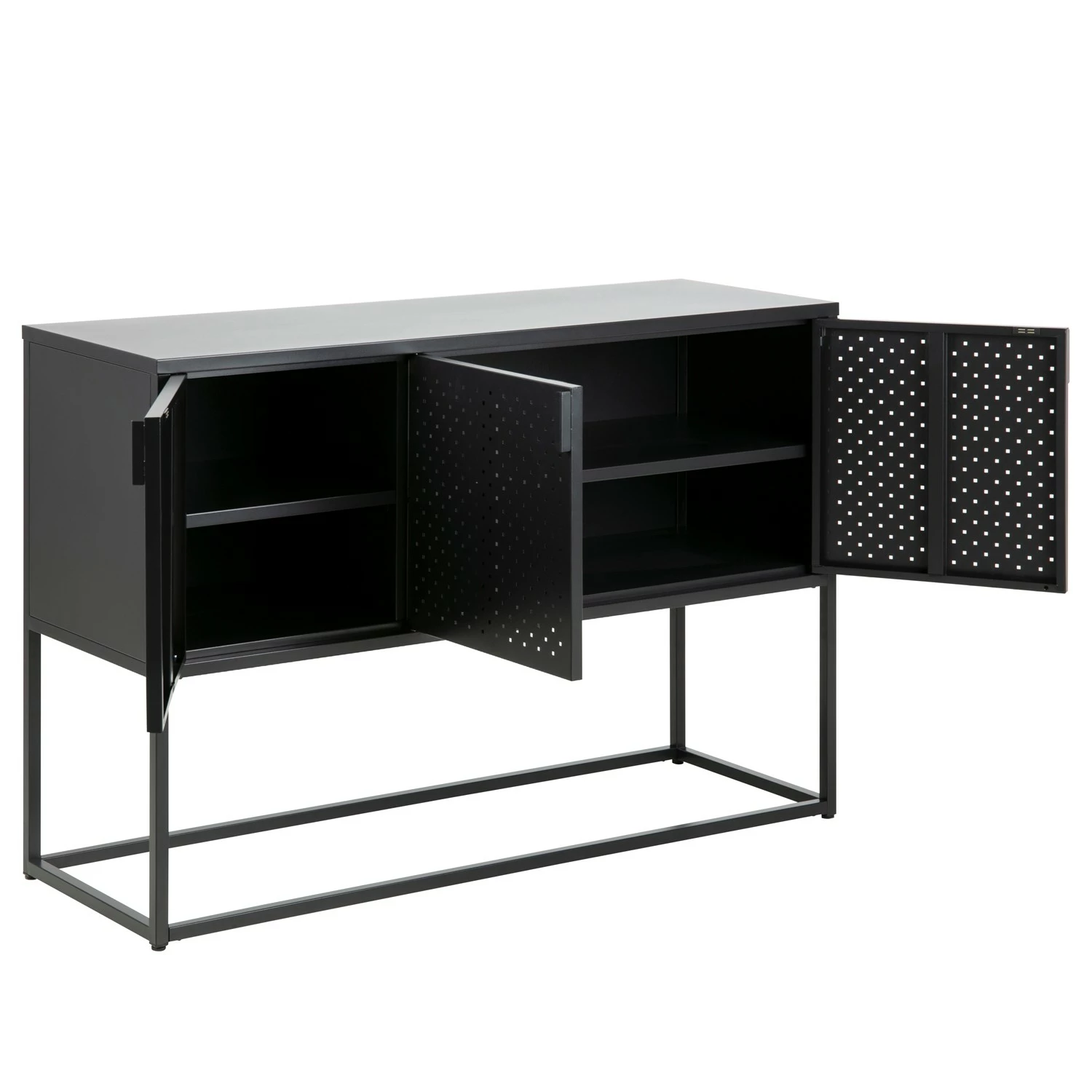 Norrwood Sideboard Cascavel - Metall - Schwarz 6 Norrwood Sideboard Cascavel - Metall - Schwarz – Bild 4