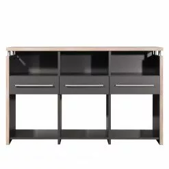 Germania Aktenregal Eugene - Anthrazit / Nussbaum Dekor -Buromobel Verkaufe 1000189458 191113 10262600011 DETAILS P000000001000189458