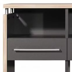 Germania Aktenregal Eugene - Anthrazit / Nussbaum Dekor -Buromobel Verkaufe 1000189458 191113 10262600013 DETAILS P000000001000189458