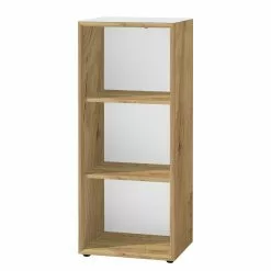 Germania Büroset Monteria I (5-teilig) - Glas - Weiß / Eiche Navarra Dekor -Buromobel Verkaufe 1000189536 191022 12045100085 DETAILS P000000001000189536