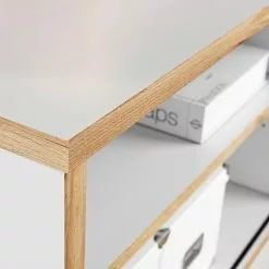 Germania Büroset Svene (3-teilig) - Weiß / Eiche Sonoma Dekor -Buromobel Verkaufe 1000189540 191022 12045700132 DETAILS P000000001000189540