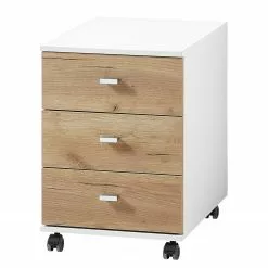 Germania Büroset Lioni III (2-teilig) - Eiche Navarra Dekor / Weiß -Buromobel Verkaufe 1000191061 191016 08102900004 DETAILS P000000001000191061