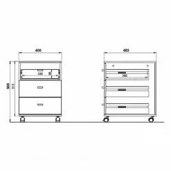 Germania Büroset Lioni III (2-teilig) - Eiche Navarra Dekor / Weiß -Buromobel Verkaufe 1000191061 191016 08102900006 SKETCH DETAILS P000000001000191061 sketch