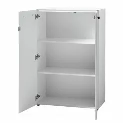 Germania Büroset Monteria I (5-teilig) - Glas - Weiß / Chrom -Buromobel Verkaufe 1000191067 191016 08103100024 DETAILS P000000001000191067