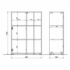 Germania Büroset Lioni IV (2-teilig) - Eiche Navarra Dekor / Weiß 20 Germania Büroset Lioni IV (2-teilig) - Eiche Navarra Dekor / Weiß -Buromobel Verkaufe 1000191069 191016 08103200038 SKETCH DETAILS P000000001000191069 sketch