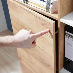 Germania Büroset Lioni I (3-teilig) - Eiche Navarra Dekor / Weiß -Buromobel Verkaufe 1000191082 191016 08104000104 DETAILS P000000001000191082