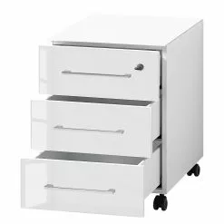 Germania Büroset Monteria V (3-teilig) - Glas - Weiß / Chrom -Buromobel Verkaufe 1000191084 191016 08104200130 DETAILS P000000001000191084